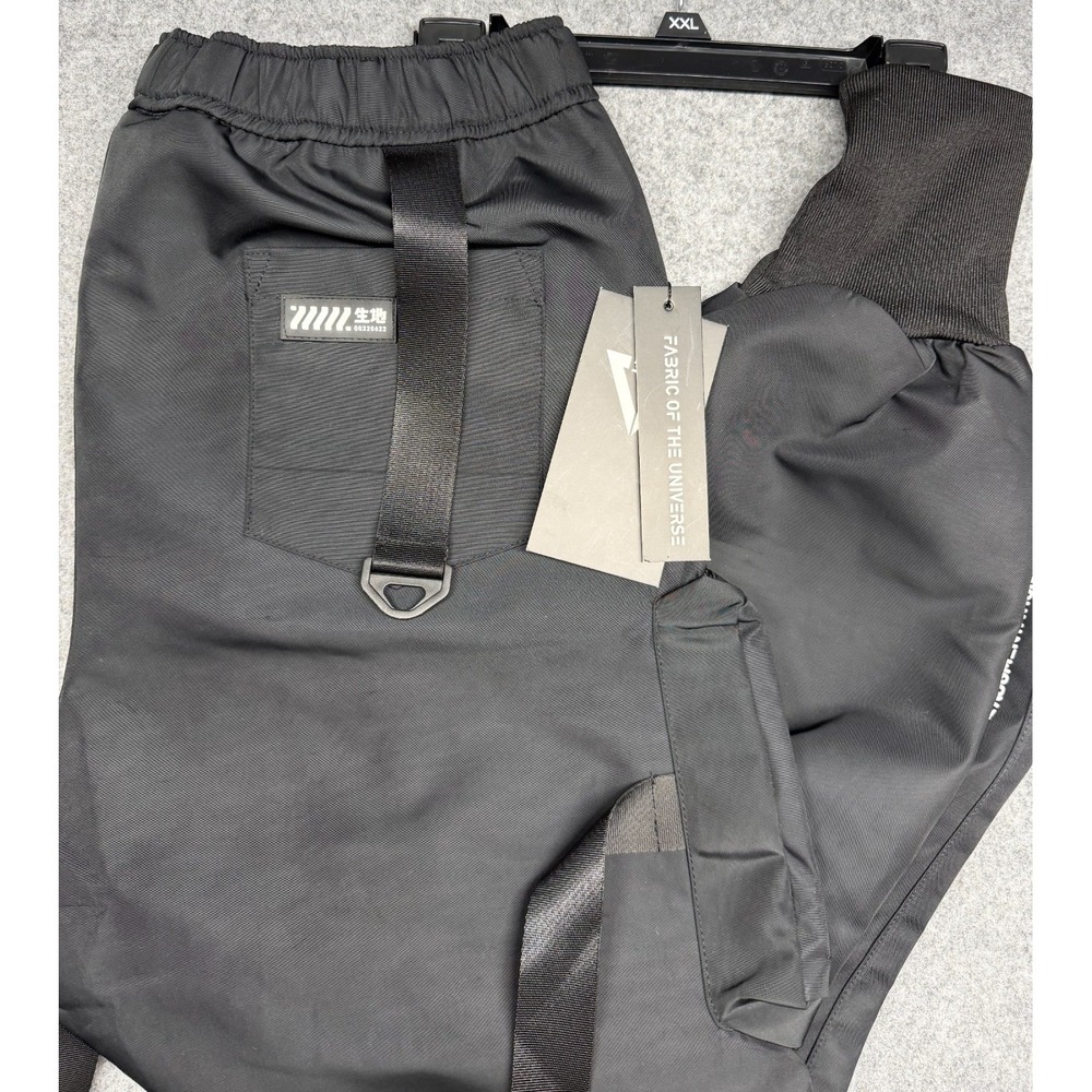 Fabric Of The Universe CG-Type 09S Cyberpunk Techwear Black Cargo Large Pants